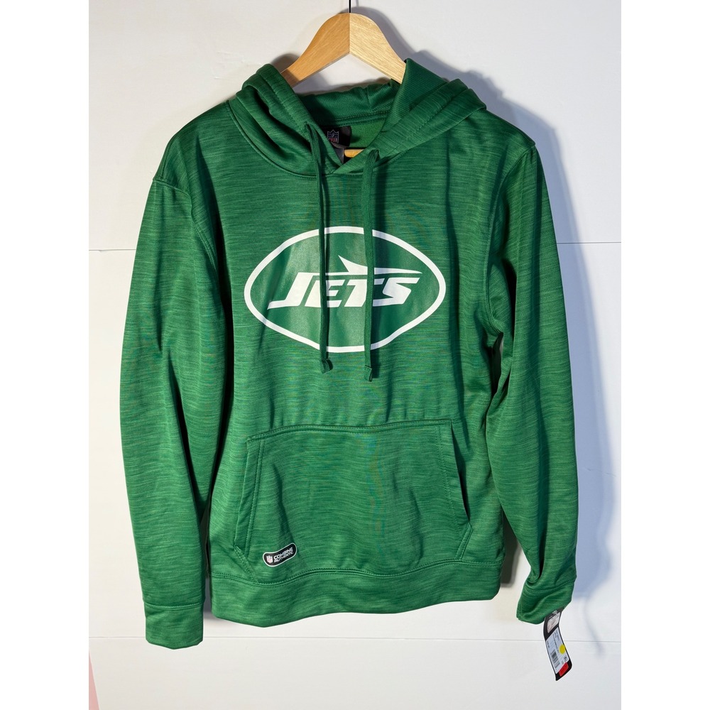 NFL Team Apparel New York Jets Hoodie Green Mens Small Combine Authentic New